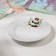 Porcelain plate "Panda", d = 20 cm, white