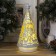 LED figure "Christmas tree with deer" 13 × 31 × 13 cm, plastic, AAX3 batteries (not in the kit), glow warm white