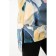 Female blouse, size 46, gray, beige color