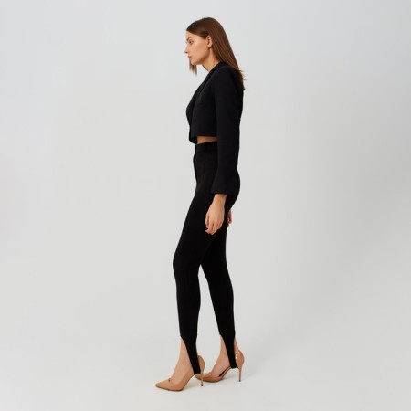 Women's pants Minaku: Casual Collection Black color, size 40-4