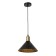 Bayerlux lamp "Cheka" E27 40W black-gold 24x24x17-117 cm