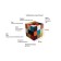 Puff cubic rubik 400x400x420 color of leather upholstery.