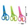 Baby scissors 13 cm, plastic, fixator, rounded ends, in a cardboard box, a mix