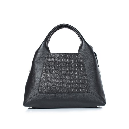 Bag women, genuine leather, 335x280x125 cm, black-2