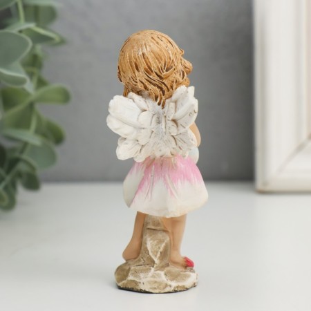 Souvenir Polystone "Angel -musician - Flowers game" MIX 3.5x4.5x9 cm-4
