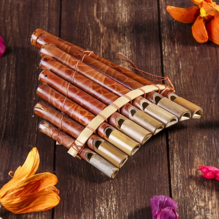 Souvenir musical instrument "Flute Pan" 21x13x2 cm, mix,