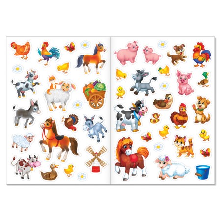 Reusable stickers Set “Study Animals”, 2 pcs.-6