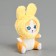 Soft toy "Kitik", in a costume bunny, on a key fob, 11 cm, color mix
