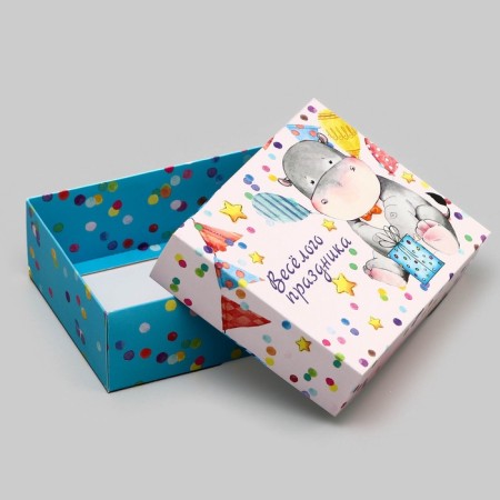 Gift box team "Fun holiday" 16.5 x 12.5 x 5.2 cm-3