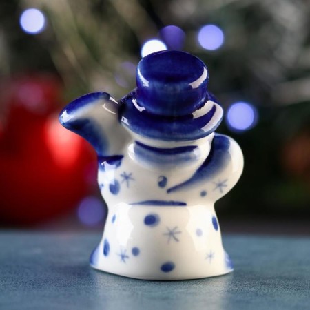 Souvenir "Snowman", 5x3x7 cm, gzhel-3