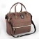 Bag-rug 2 in 1 on wheels 18 ”, lightning department, outer pocket, brown color