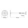 Dowel "bison", for insulating materials, with a metal nail, 10x140 mm, 100 pcs