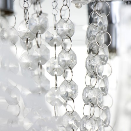 Svetogor chandelier "Dinzhou" 4x60W E27 LED lighting chrome 40x40cm-11