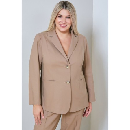 Female jacket, size 64, beige color
