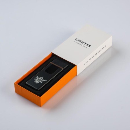 Electronic lighter "King", USB, spiral, 3 x 7.3 cm, black-5