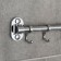 Wall hook on the bar, moving, accoona a166-8, 8 pcs, color chrome
