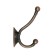Hook furniture tundra TKD021, two -rod, copper, 5 pcs TMP