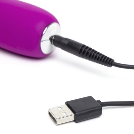 Double stimulation vibrator Happy Rabbit Slimline Realistic, 24.1 cm, purple-2