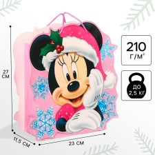 New Year. Gift package, 23x27x11.5 cm, packaging, Minnie Mouse