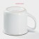 Mug ceramic shares "Emal", 340 ml, white color