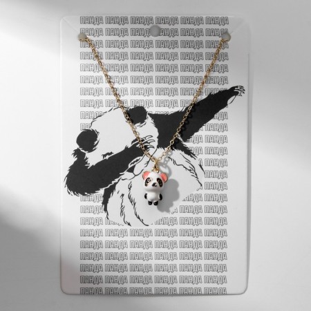 Panda Panda Panda is cute, the color is white-black in gold, 40 cm-2