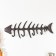 Hooks decorative cast iron "fish skeleton" 46x16 cm