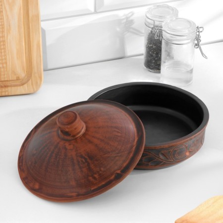 Frying with a lid "Back", 0.65 liters. 9.5 x 15 x 15 cm-1