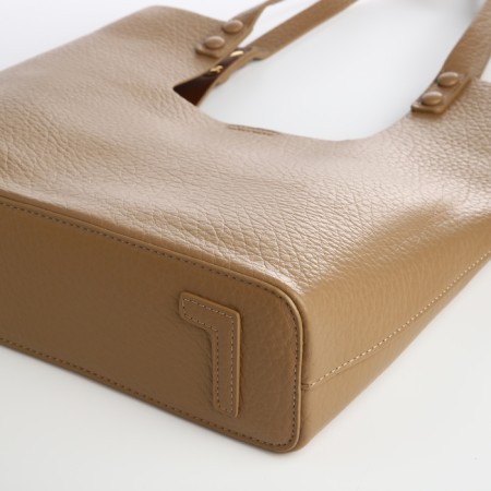 Women's bag-bag on a magnet, cosmetic bag, beige color-4