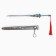 Souvenir weapon suspended mini "sword art", keychain, 27 cm, silver with blue
