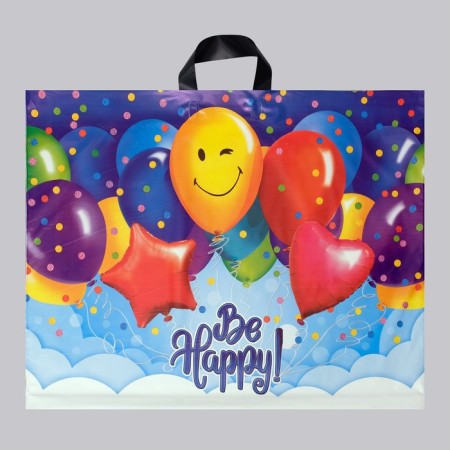 Package "Big holiday", polyethylene with a loop pen, 71 x 55 cm, 90 μm, set 3 pcs-1