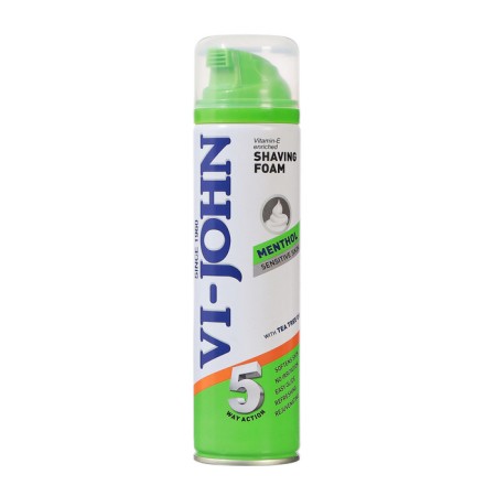 Shaving foam vi-john menthol, for sensitive skin, 200 ml