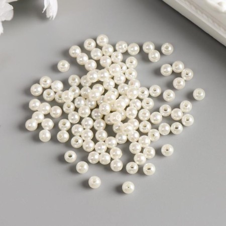 Beads for creativity plastic "Pearls" set 20 grams d = 0.5 cm-1
