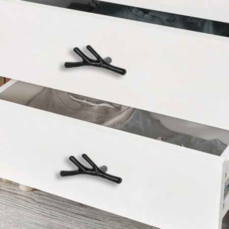Handle button Cappio "branch", black color-2