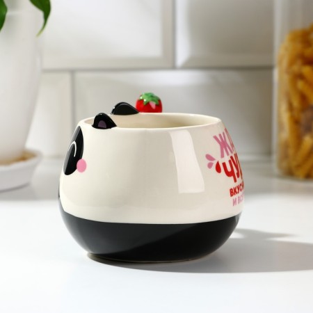 Ceramic mug “Waiting for a miracle”, 400 ml, white color-1