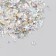Decor for creativity in the jar "Natural stone with glass - silver" 20 grams 5x2.2x2.2 cm