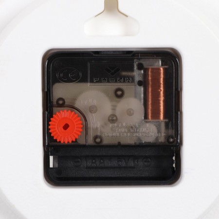 Wall -wall clocks for the kitchen "Teaker", silent, 29 x 34 cm, white, aa-2