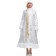 New Year! Snegurochka carnival costume, brocade fur coat is long, silver color, p. 52