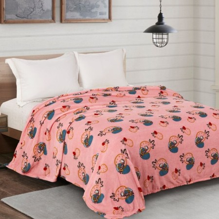 Plaid 150x200cm, coral-flis 165g/m, 100% polyester