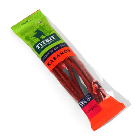 Titbit Kabanosu Kabanos for dogs with beef, 80 g-1