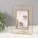 Photo frame metal in 1 photo 10x15 cm "Sun" gold 18x23.7 cm