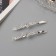 Invisibility for hair "Beat" (set 2 pcs) Wave corner, 6 cm, silver