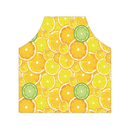 Apron kitchen with a photo print "Orange space", adjustable, size OS-2