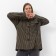 Female shirt, beige color/black, size 50