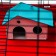 The cage for rodents "Pigzon" No. 5, with 3 floors, equipped, 41 x 30 x 58 cm, ruby