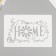 Plastic stencil "Home Sweet Home" 16x24 cm