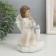 Souvenir Polystone Light "Angel with a pipe at a candle on a cloud" Squeezes 7.3x10x14 cm