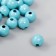 Beads for creativity plastic "imitation of turquoise" d = 1 cm set 20 g