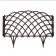 Decorative fence, 34 × 270 cm, 6 sections, plastic, brown, “diadem”