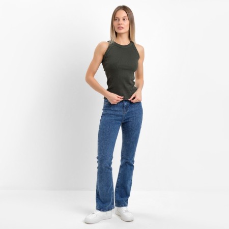 T -shirt female, jade color, size 46 (l)-2