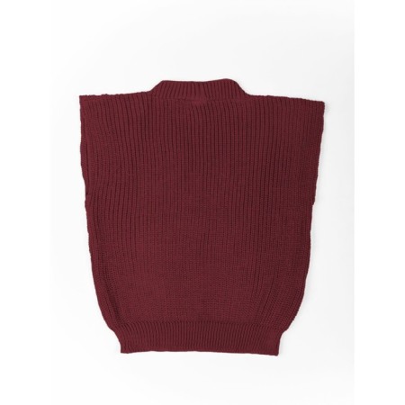 Vest for girls, height 146 cm, burgundy color-15
